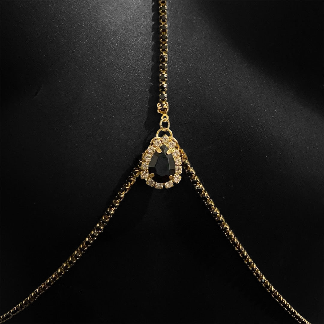 Bijoux de corps cristal noir