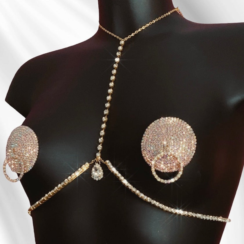 bijoux de poitrine style piercing